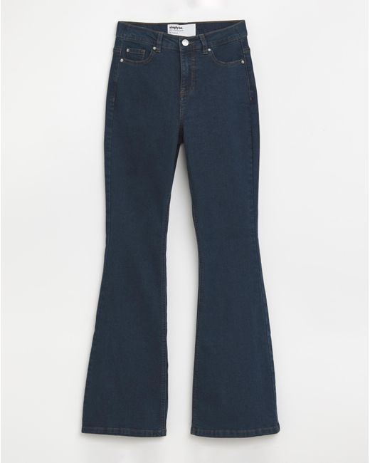 Simply Be Pink Winter 24/7 Flared Jeans