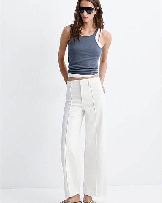 Mango White Jeans Paloma