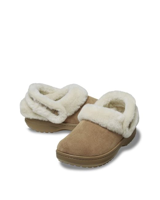 CROCSTM Natural Unfurgtble Vegan Suede Clog