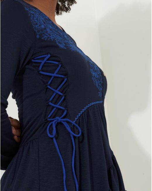 Joe Browns Blue Exquisite Embroidered Tunic