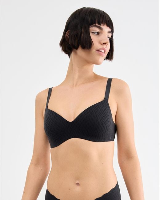 Sloggi Black Zero Feel Bliss The Up Tshirt Bra