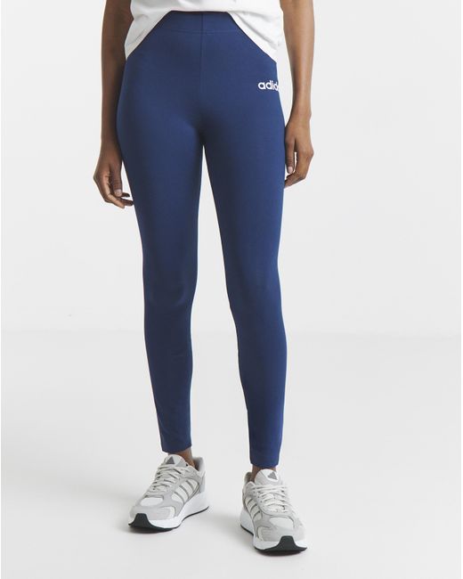 Adidas Blue Essentials Linear Leggings