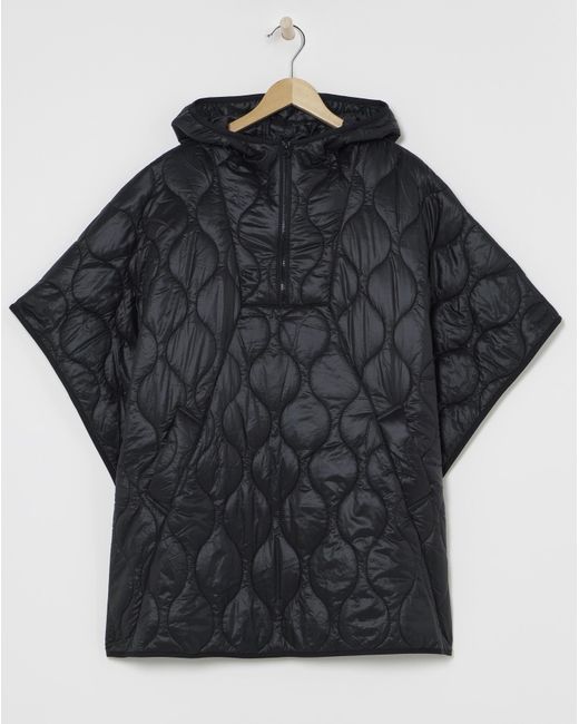 Simply Be Black Quilted Poncho