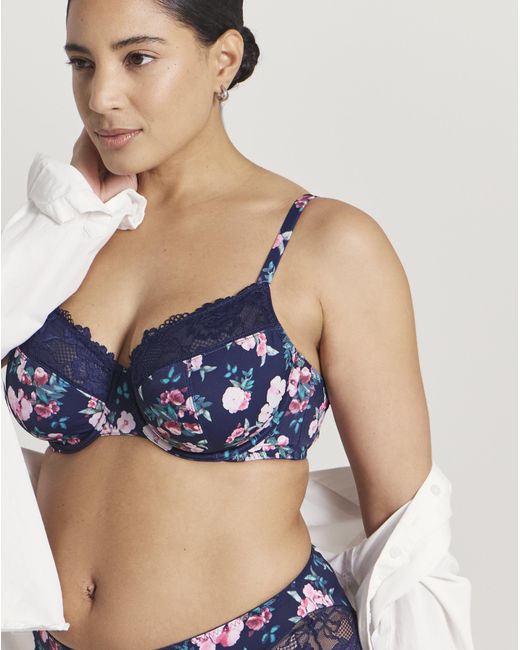 Pretty Secrets Blue Adrianne Full Cup Bra