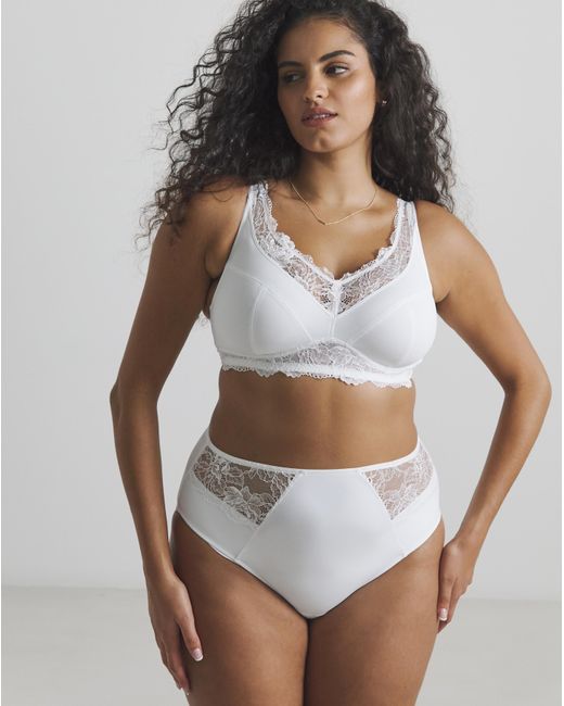 Pretty Secrets White Ella 2 Pack Full Knickers
