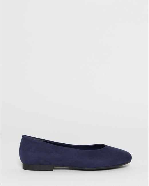 JD Williams Blue Classic Ballerina Shoes Wide