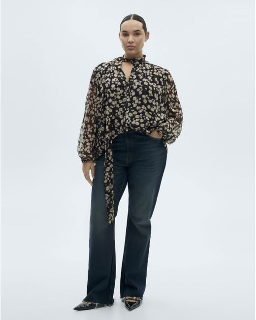 Mango Black Blouse Belle