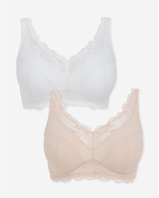 Pretty Secrets Brown 2 Pack Ella Full Cup Non Wired Bras