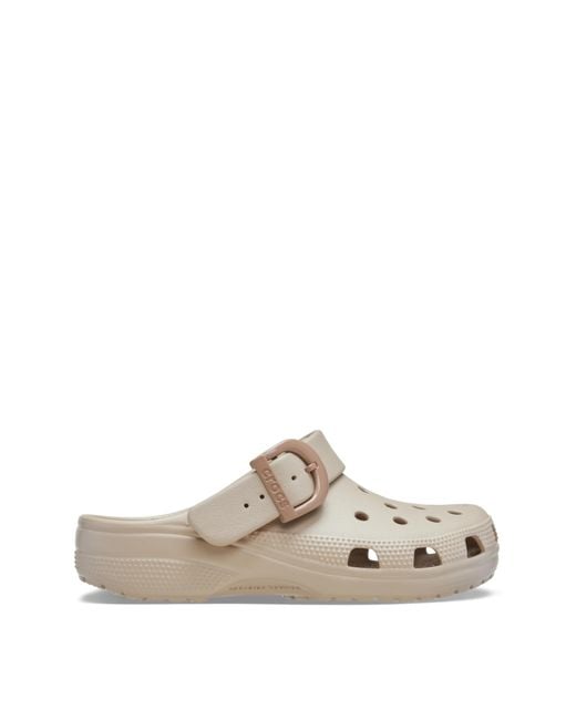 CROCSTM White Classic Buckle Clog