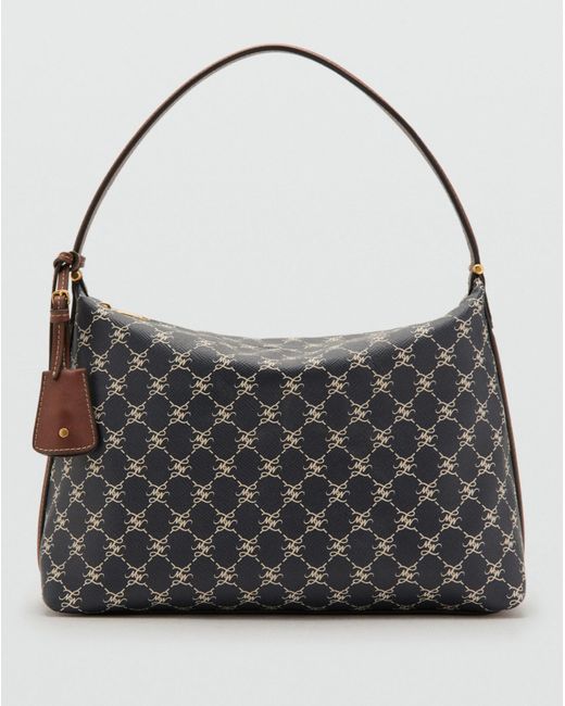 Mango Black Small Logo Shoulder Bag