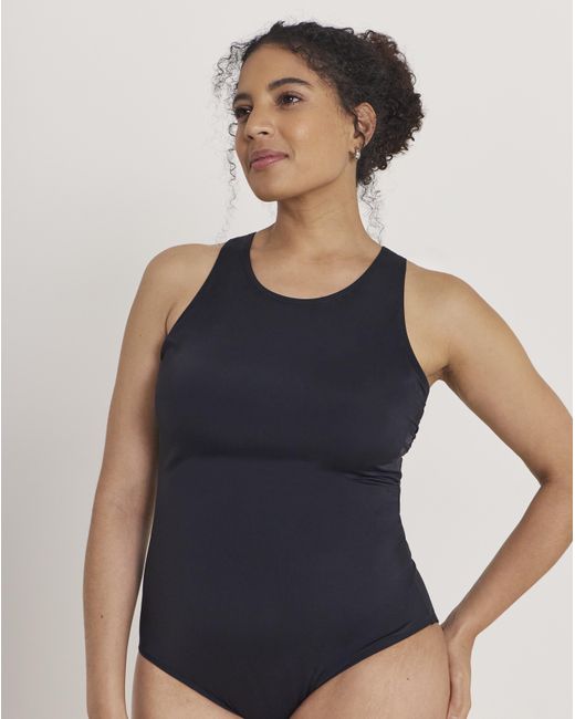 Beach To Beach Blue High Neck Swimsuit