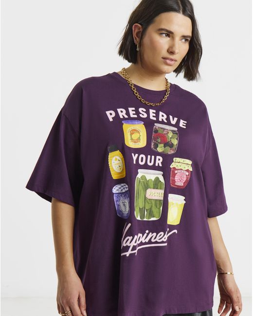 Simply Be Purple Preserve Your Happiness T-Shirt