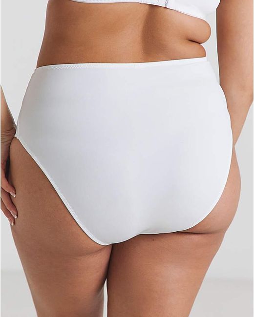Pretty Secrets White Ella 2 Pack Full Knickers