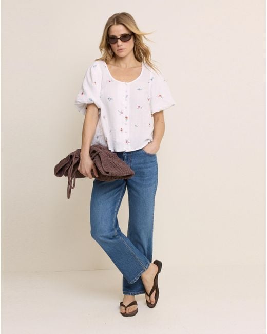 Nobody's Child White Edris Blouse