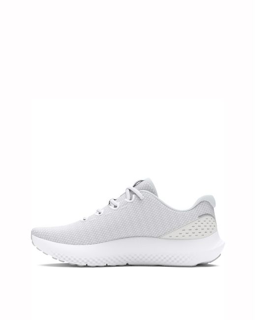 Under Armour White Charged Surge 4 Trainers