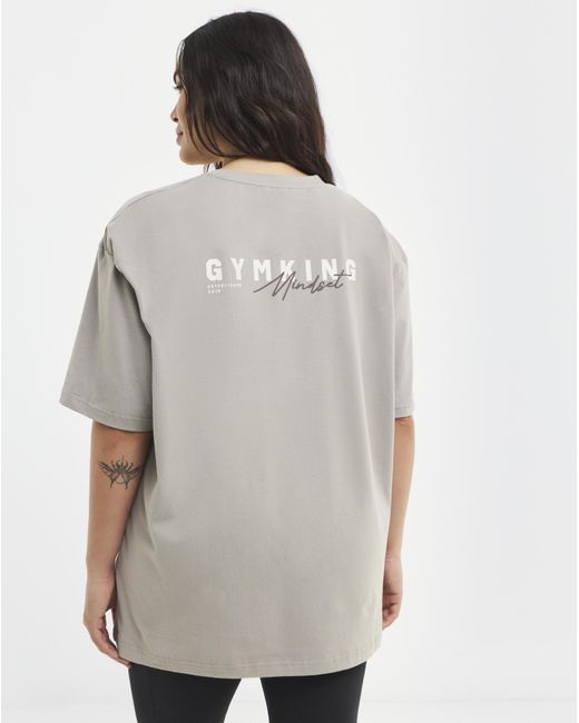 Gym King Gray Poise Boyfriend T-Shirt