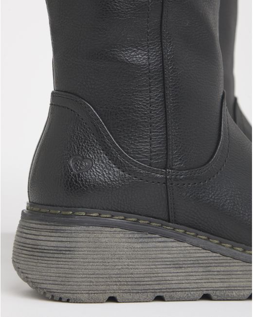Heavenly Feet Black Lombardy Wr Boot Wide Fit