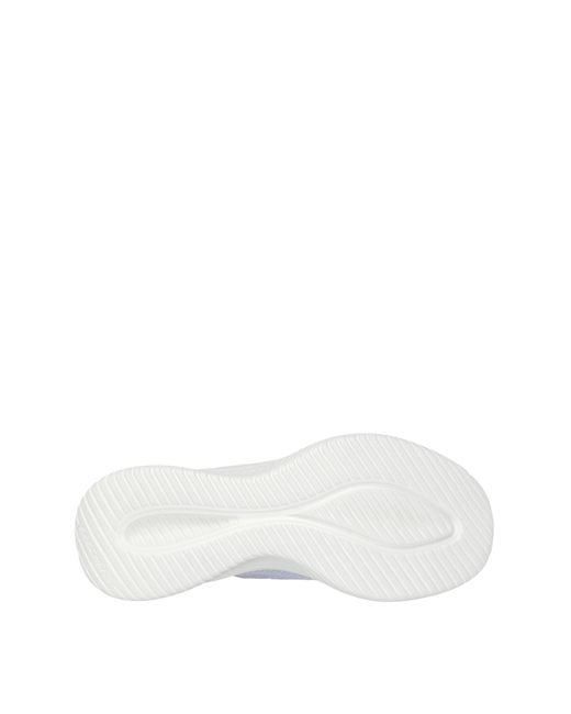 Skechers White Ultra Flex 3.0 Trainers