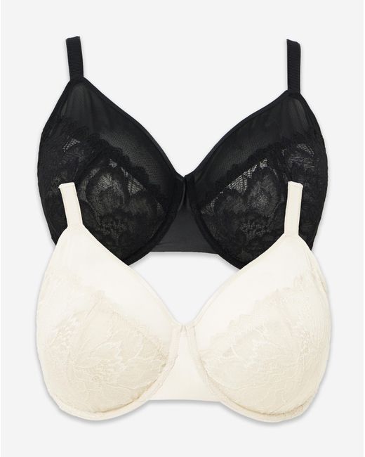 Pretty Secrets Black 2 Pack Willow Bras
