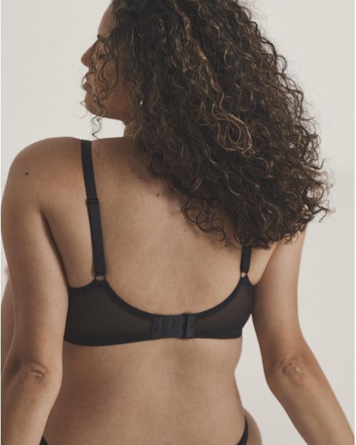 Pretty Secrets Black Full Cup Lace Padded Bra
