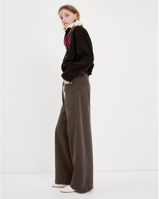 Mango Black Rachel Wide-Leg Jeans With Drawstr
