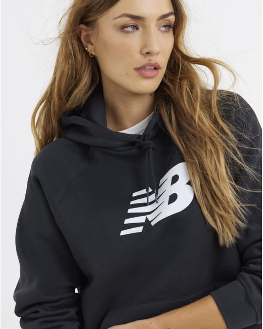 New Balance Blue Sport Fleece Logo Hoodie