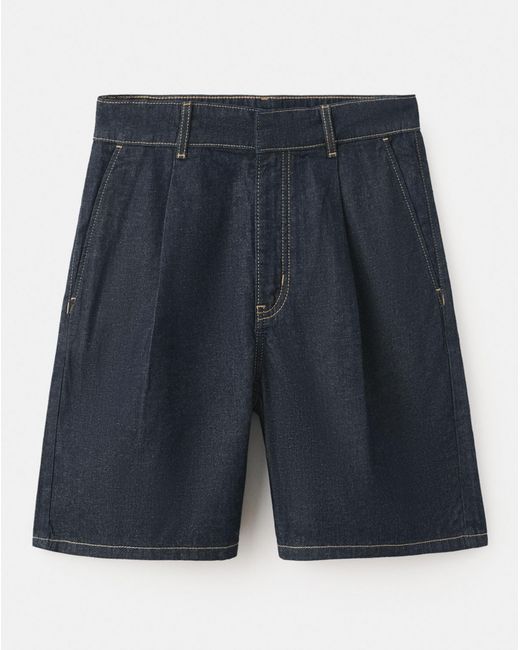 Mango Multicolor Mid- Rise Denim Bermuda Shorts