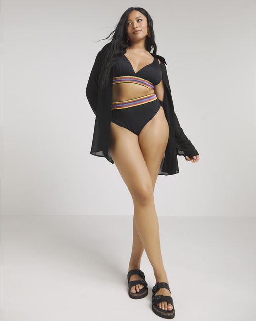 Simply Be Black Bikini Set