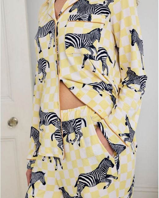 Chelsea Peers White Classic Long Button Up Set