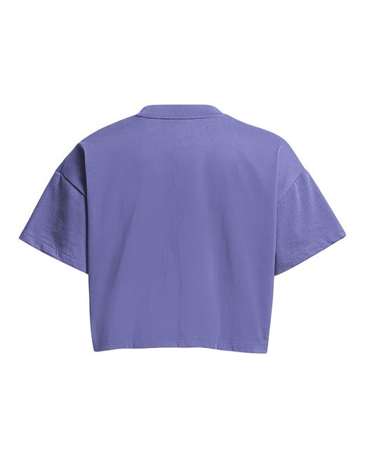 Under Armour Blue Hw Scripted Crop T-Shirt