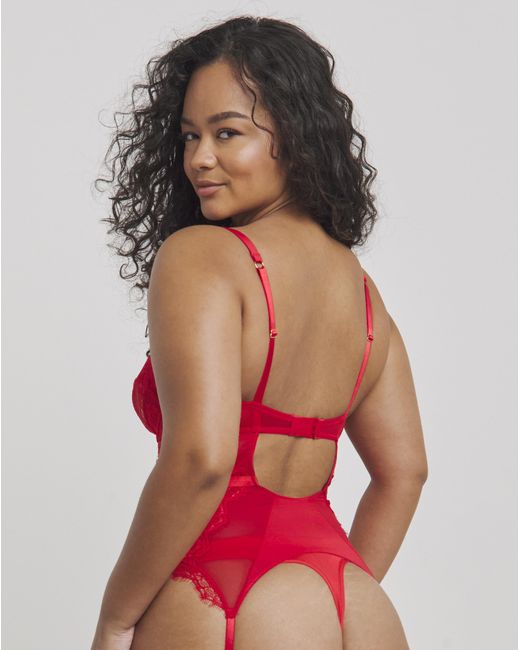 Figleaves Red Pulse Balcony Basque
