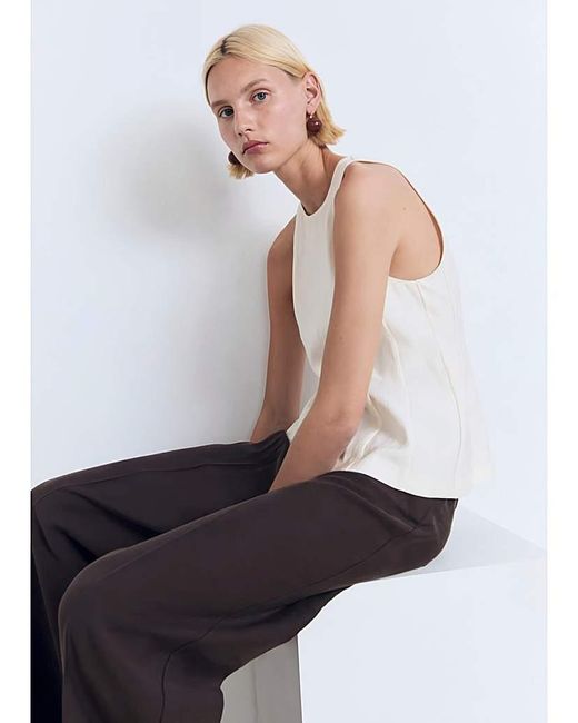 Mango Metallic A-Line Blouse