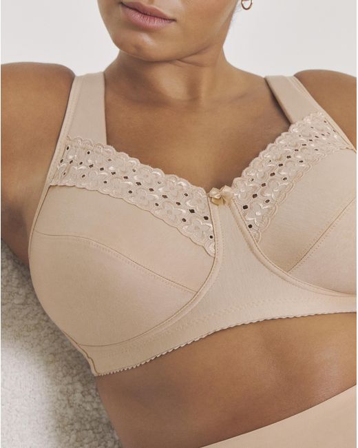 Miss Mary Of Sweden Natural Miss Mary Broderie Anglaise Bra Skintone