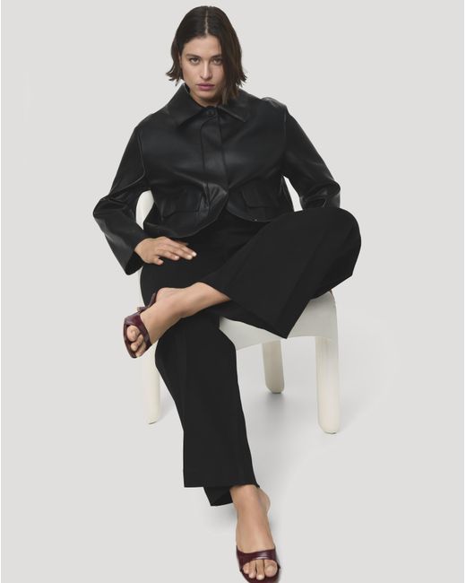 Mango Black Wide Leg Jeans