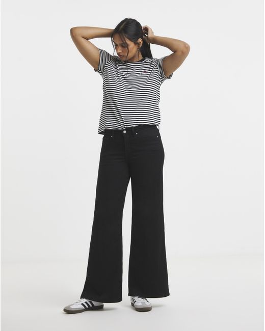 Levi's Black 318 Shaping Wide Leg Jean