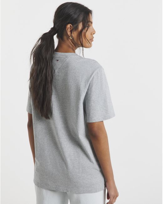 Tommy Hilfiger Gray Boxy Varsity T-Shirt