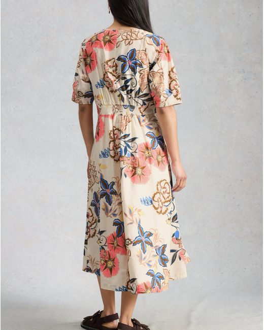White Stuff Multicolor Kate Button Through Dress