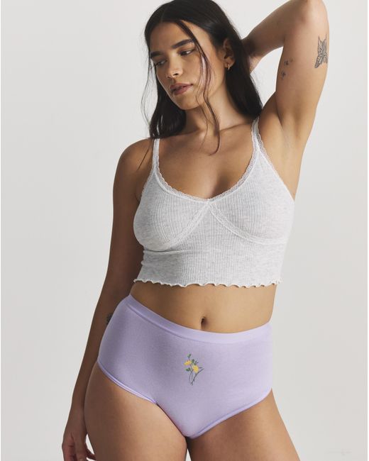 Pretty Secrets Purple 7 Pack Full Fit Brief