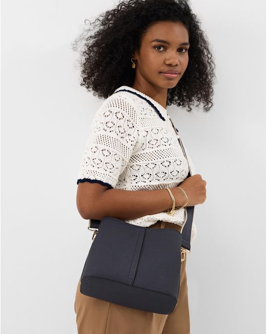 Accessorize Blue Webbing Strap Crossbody Bag