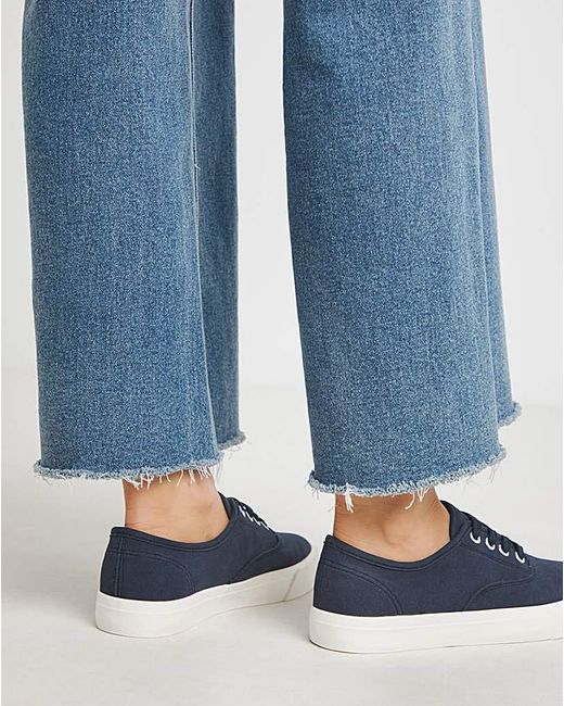 JD Williams Blue Lace Up Deck Shoe Eee Fit