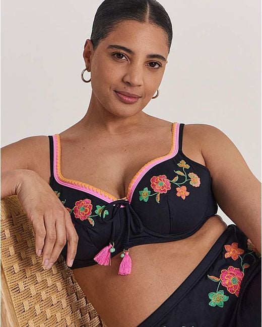 Figleaves Multicolor Underwired Bikini Top
