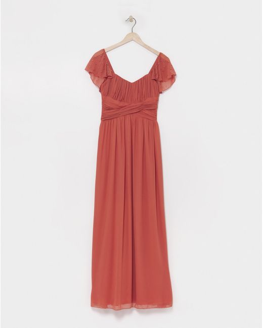 little mistress red maxi dress Dorothy Perkins Little Mistress Red Pleated Maxi Dress