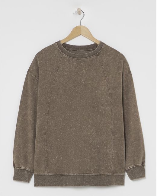 Simply Be Brown Seam Detail Sweatshirt