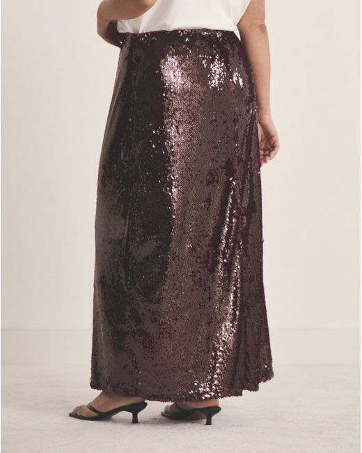 Simply Be Natural Sequin Midaxi Skirt