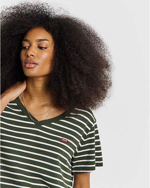 Levi's White Perfect Vneck Tee