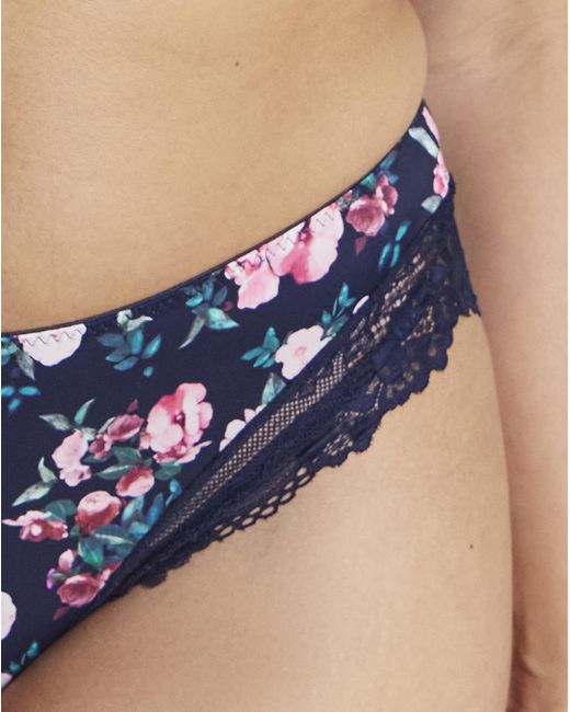 Pretty Secrets Blue Adrianne Midi Briefs