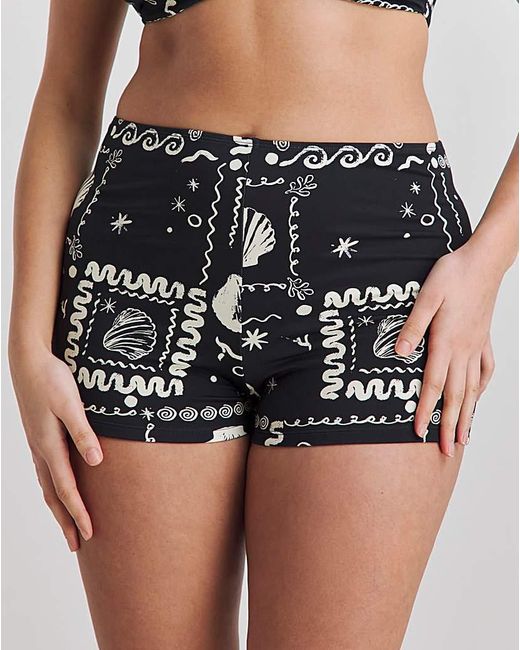Simply Be Black Value 2 Pack Bikini Shorts