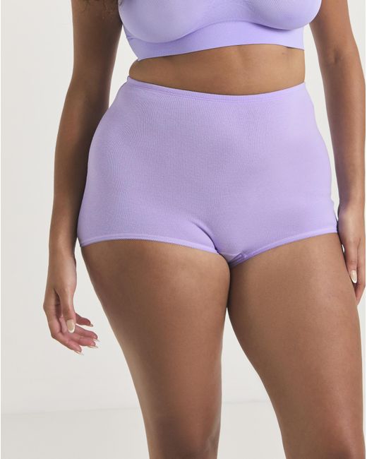 Pretty Secrets Purple 5 Pack Comfort Shorts