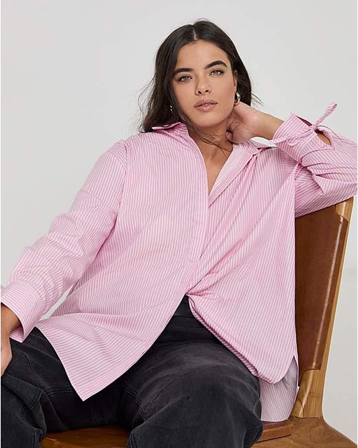 Simply Be Pink Open Back Shirt