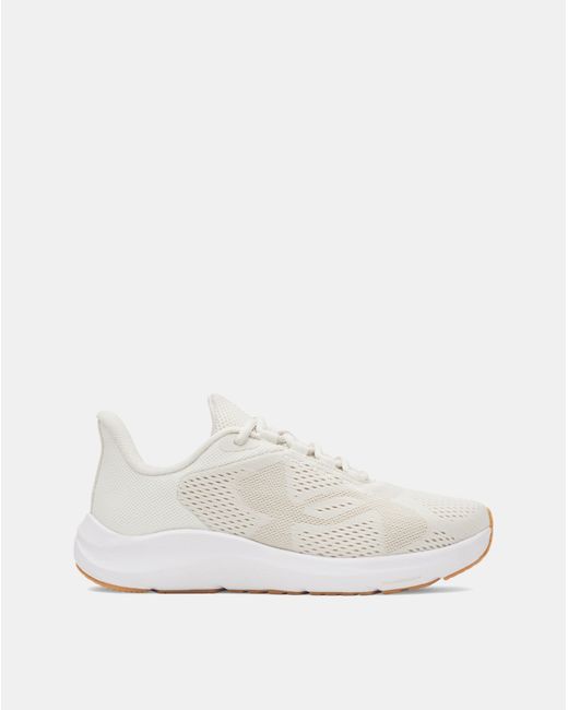 Under Armour White Charged Pursuit Trainers